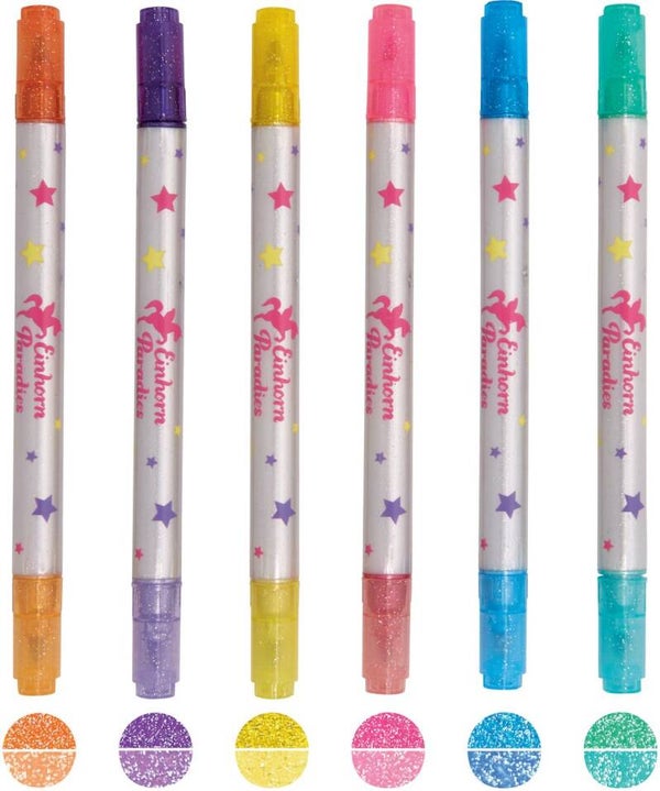 Feutres à paillettes Licorne