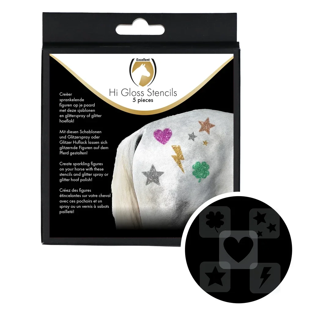 Pochoirs Hi Gloss 5 pièces EXCELLENT