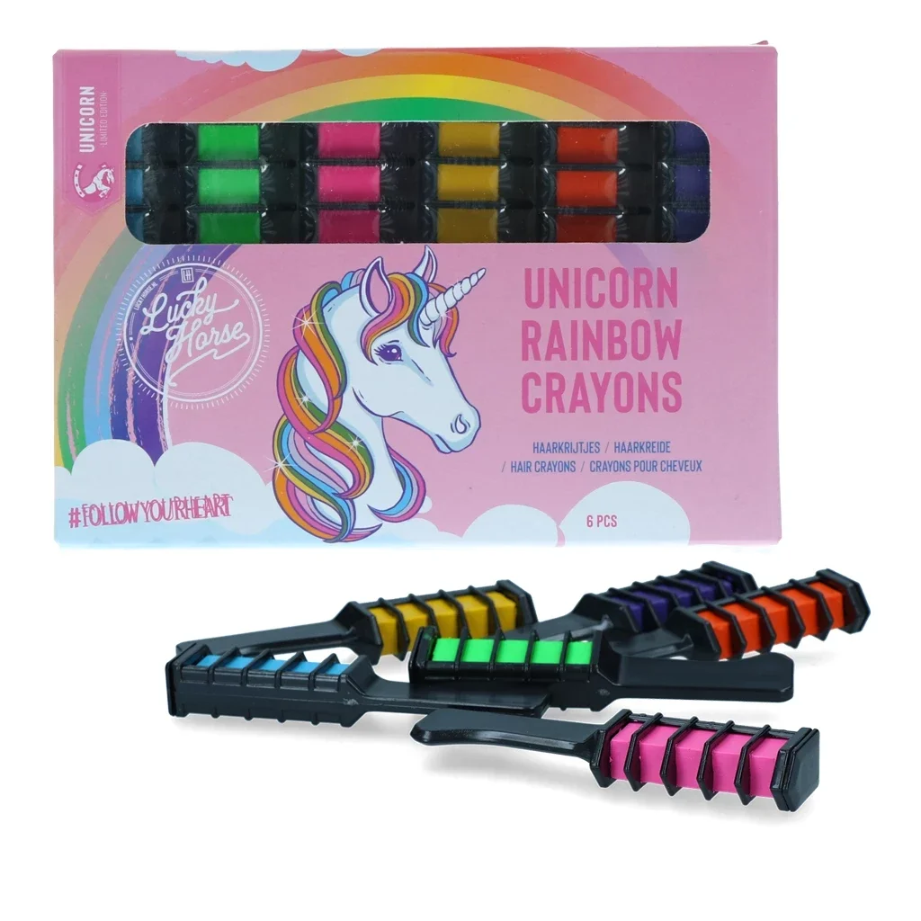 Craie arc-en-ciel licorne pour crins de chevaux