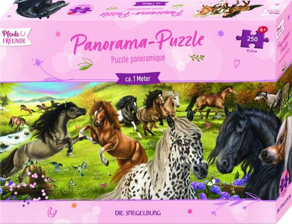 Puzzle panoramique chevaux