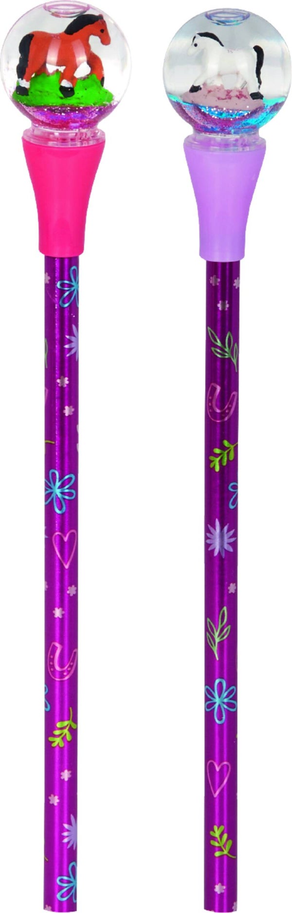 Crayon fluo avec figurine chevaux