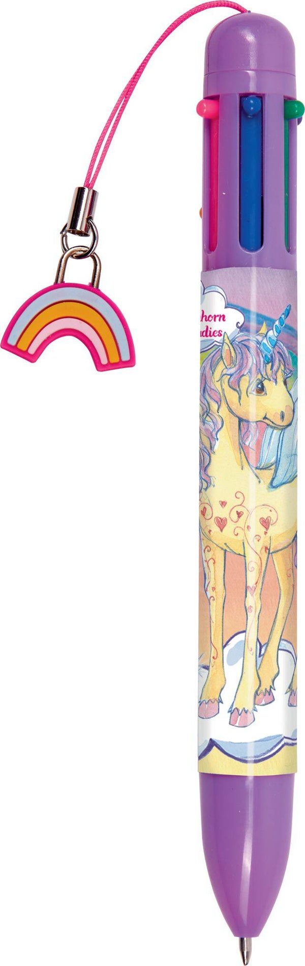Stylo bille 6 couleurs Licorne