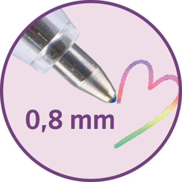 Stylot à gel arc en ciel Licorne