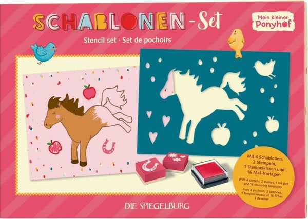 Set de pochoirs Poney
