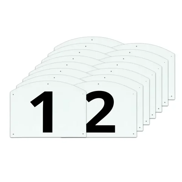 Numéros et lettres pour concours de saut d'obstacles