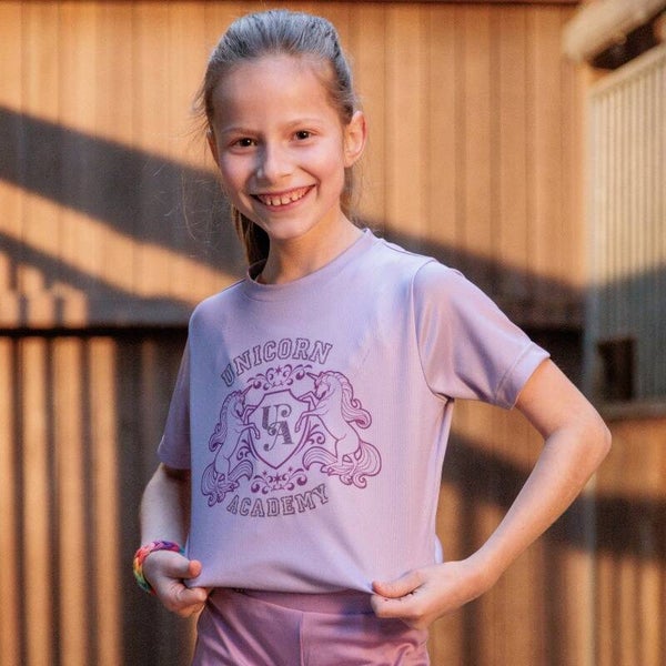 T-shirt "Unicorn Academy"-Glitzer