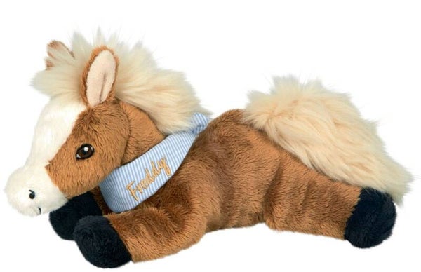 Peluche Freddy allongés 25 cm Chevaux