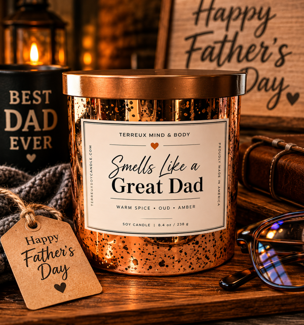 Father's Day Candle Gift | Reserved for Dad Copper Series | Terreux