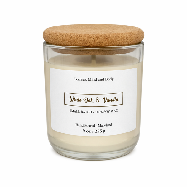 White Oak Vanilla Soy Candle 10 oz