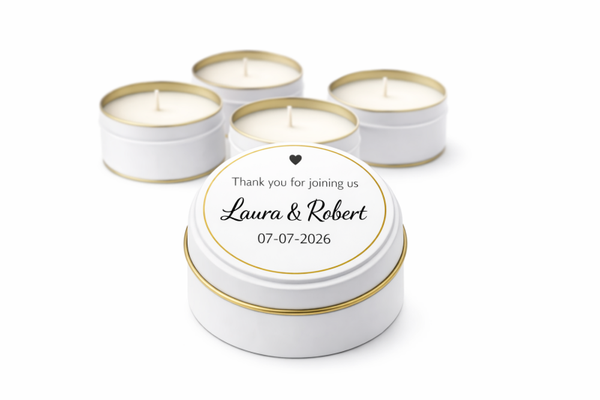 Black Tin Candles 2 oz