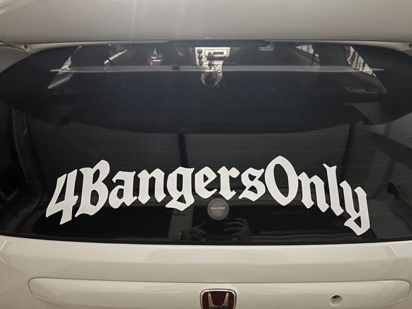 4BangersOnly Windshield Banner (Curved)