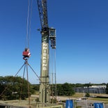 Reiniging buiten met kraan