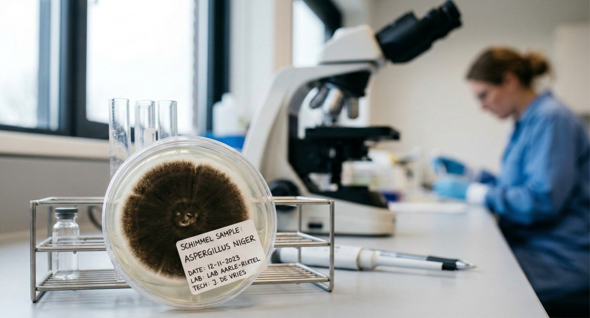 Sample afname schimmel