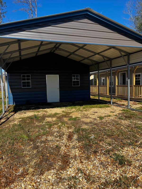 METAL CARPORT /20X30X8 10FT OSF STORAGE VERTICAL ROOF