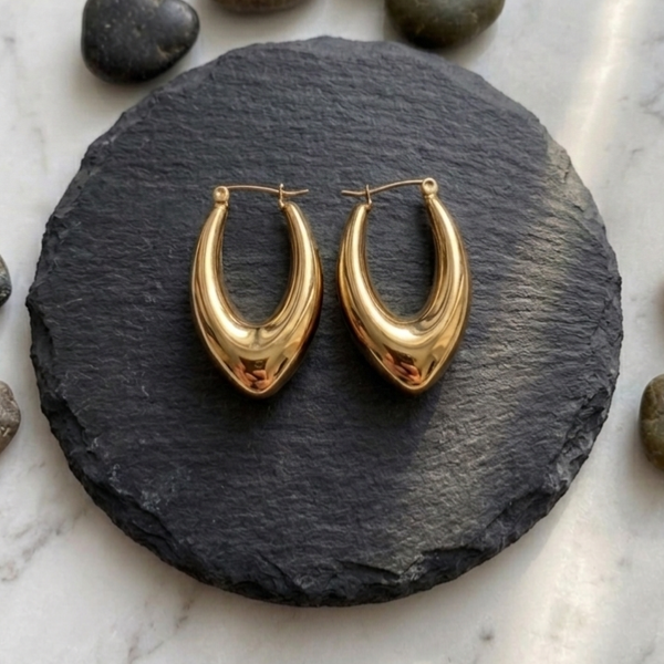 The Solstice Teardrop Hoops