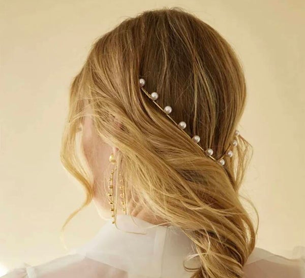 Pearl Whisper Hair Vine