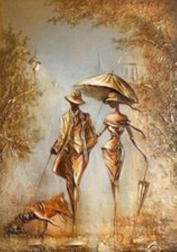 112. kunst 70x50 cm vierkante stenen
