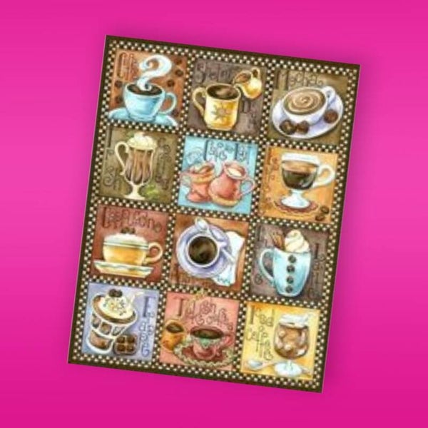 207. koffierooster 50x40 cm vierkante stenen