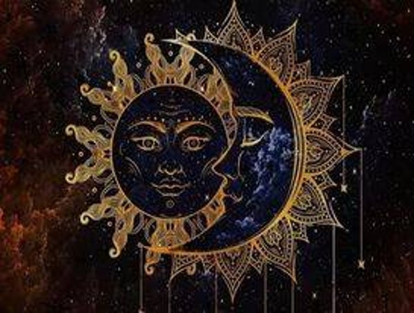 50. zon en maan 80x50 cm