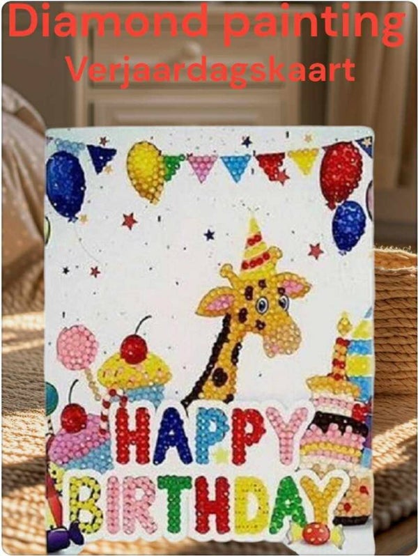 diamond painting verjaardagskaart