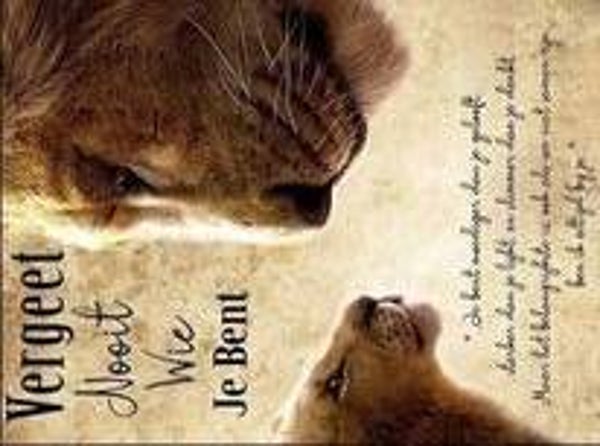 4. Lion King Diamond Painting - "Vergeet Nooit Wie Je Bent" - 70x50 cm - Vierkante Stenen - Directe Levering & Afhaaloptie!