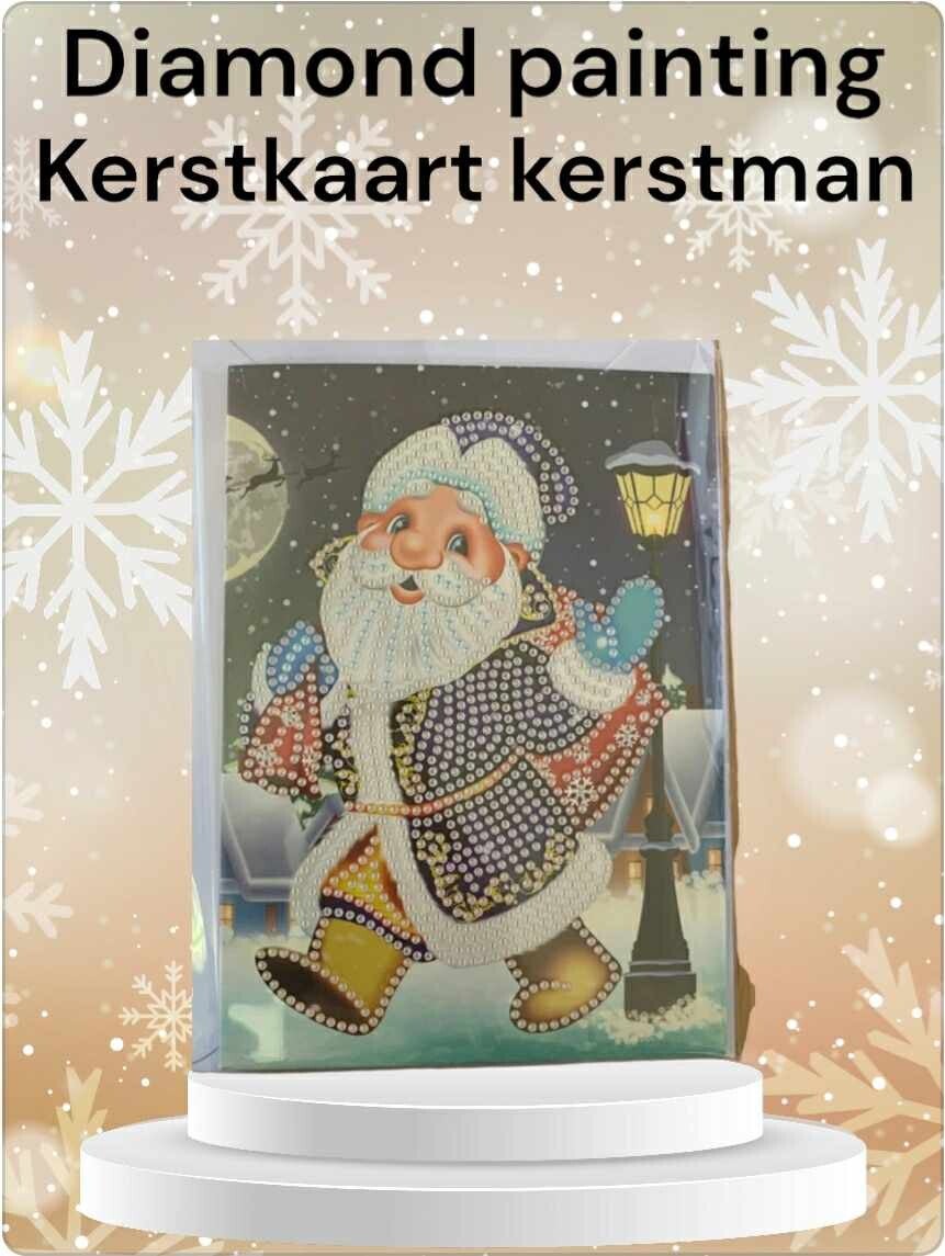 diamond painting kerstkaart