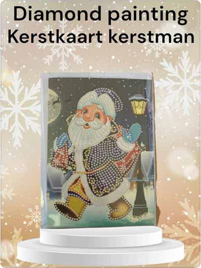 diamond painting kerstkaart