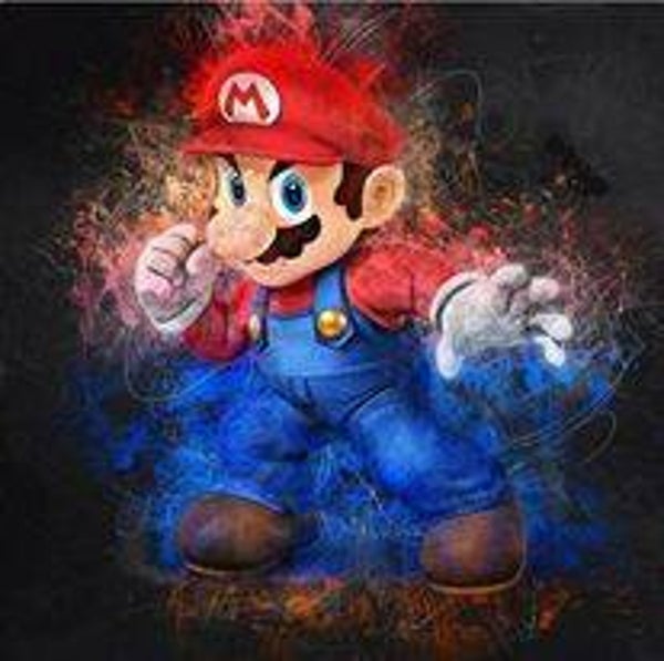 68. mario - 40x40 cm - vierkante stenen