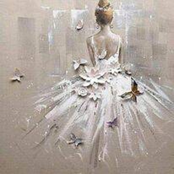 69. diamond painting - ballerina - 40x40 cm