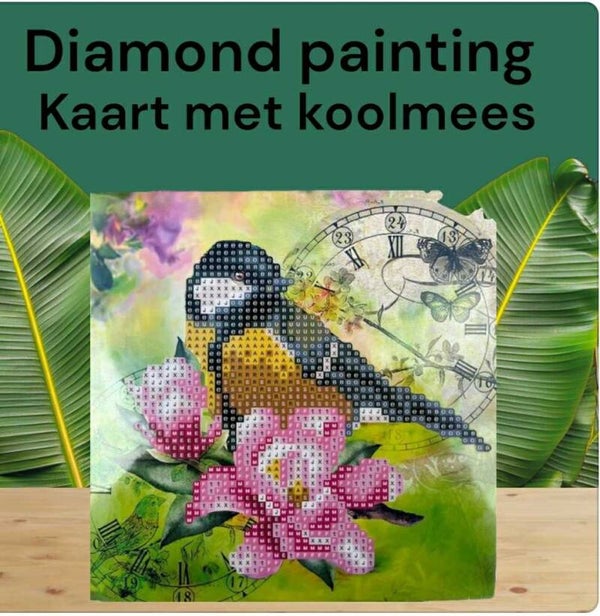diamond painting koolmeesje