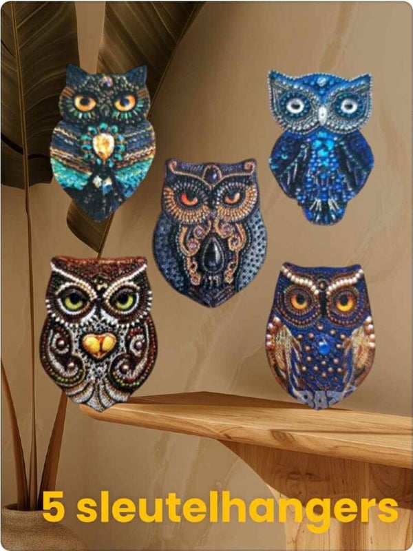 diamond painting sleutelhangers uiltjes