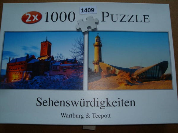 2x1000 Teile  Sehenswürdigkeiten  #1409