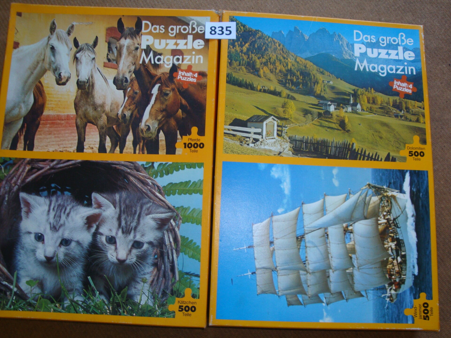 Pferde,Katzen,Dolomiten und Windjammer  #835