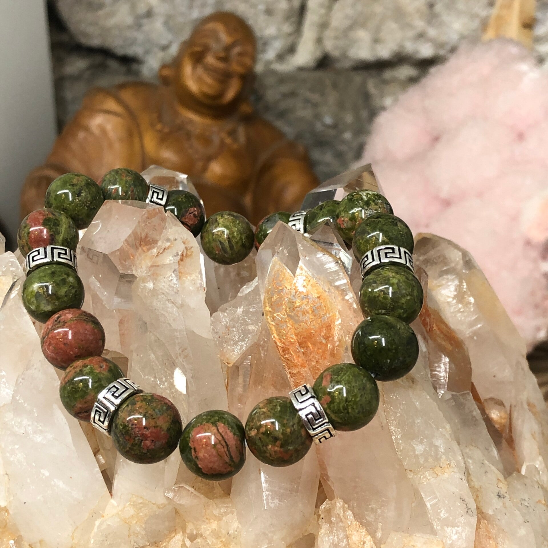 Bracelet en Unakite 10mm
