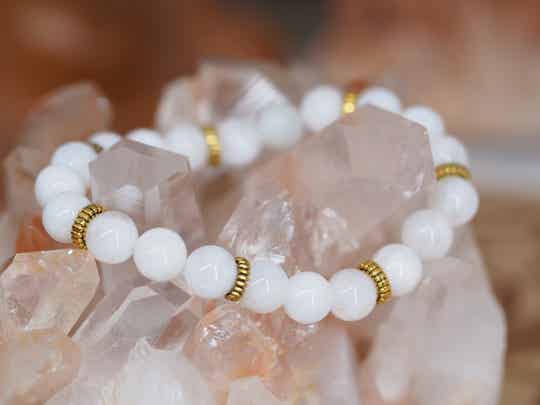 Bracelet en Pierre de Lune 8mm