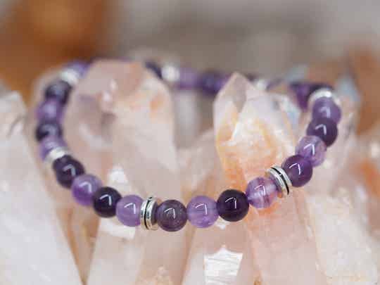 Bracelet en Améthyste 6mm