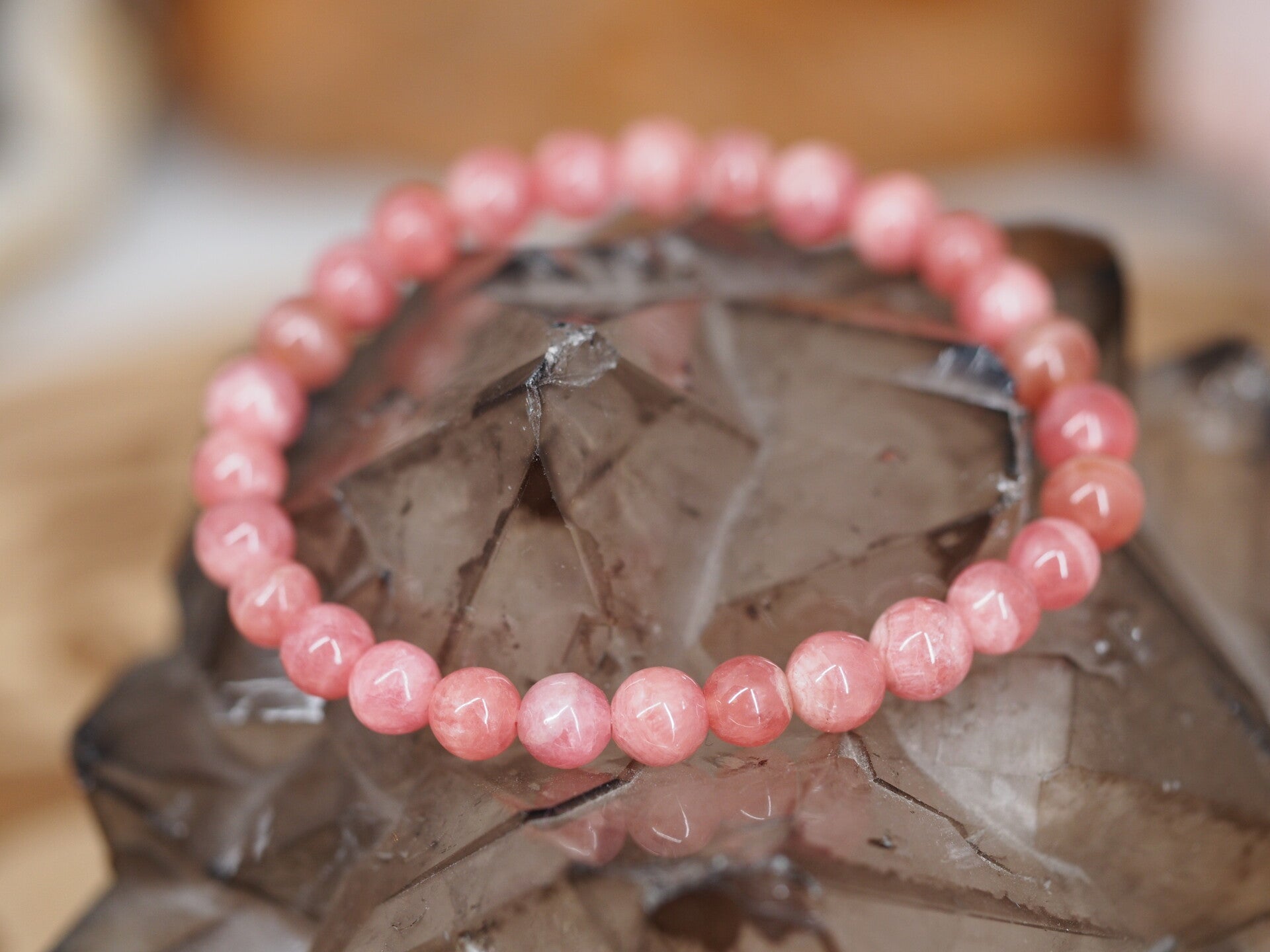 Bracelet en Rhodochrosite 6mm