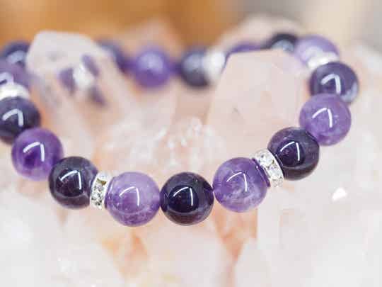 Bracelet en Améthyste 10mm