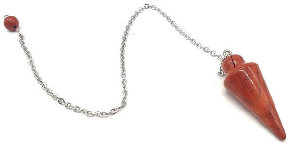 Pendule goutte en Jaspe Rouge