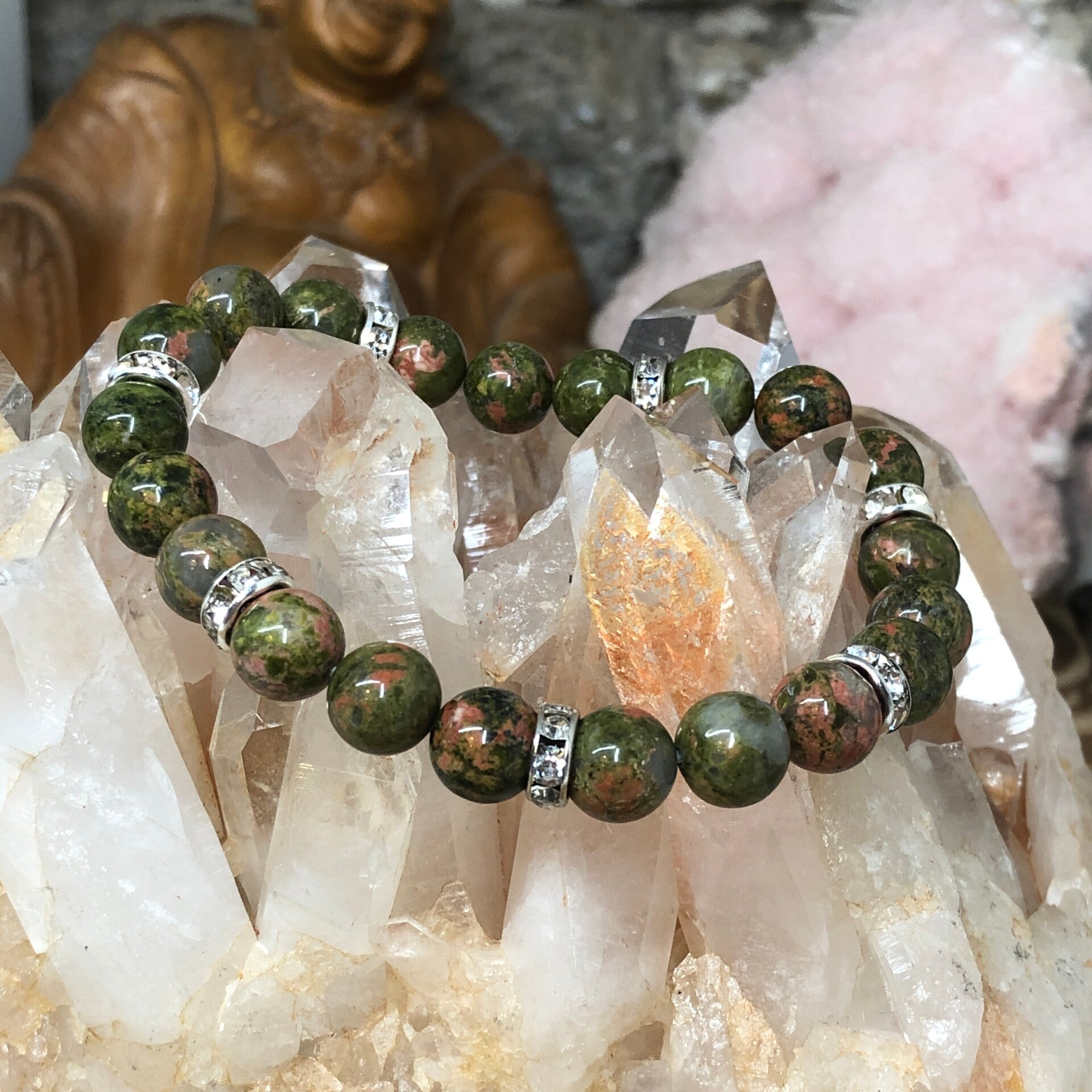 Bracelet en Unakite 8mm