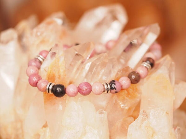 Bracelet en Rhodonite 6mm