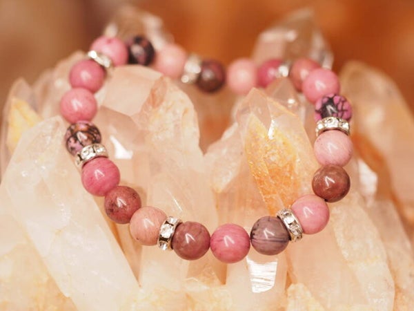 Bracelet en Rhodonite 8mm
