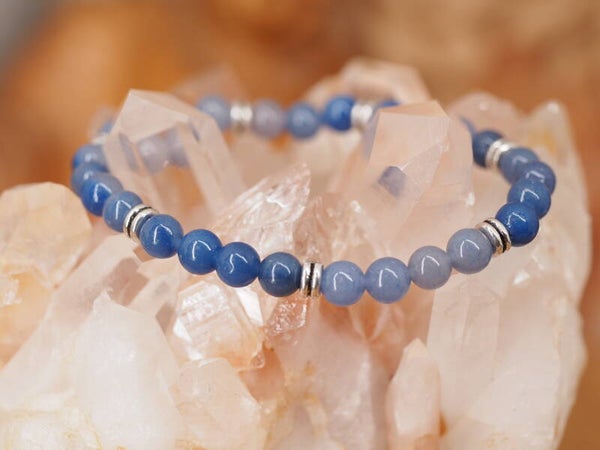 Bracelet en Aventurine bleue 6mm