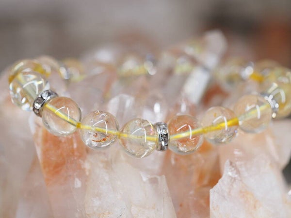 Bracelet en Citrine claire 10mm