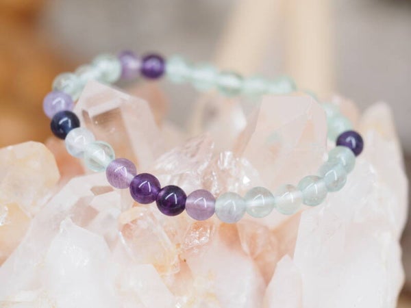 Bracelet en Fluorite 6mm
