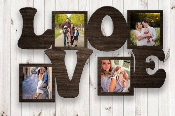 Cadre "Love - 4 photos"