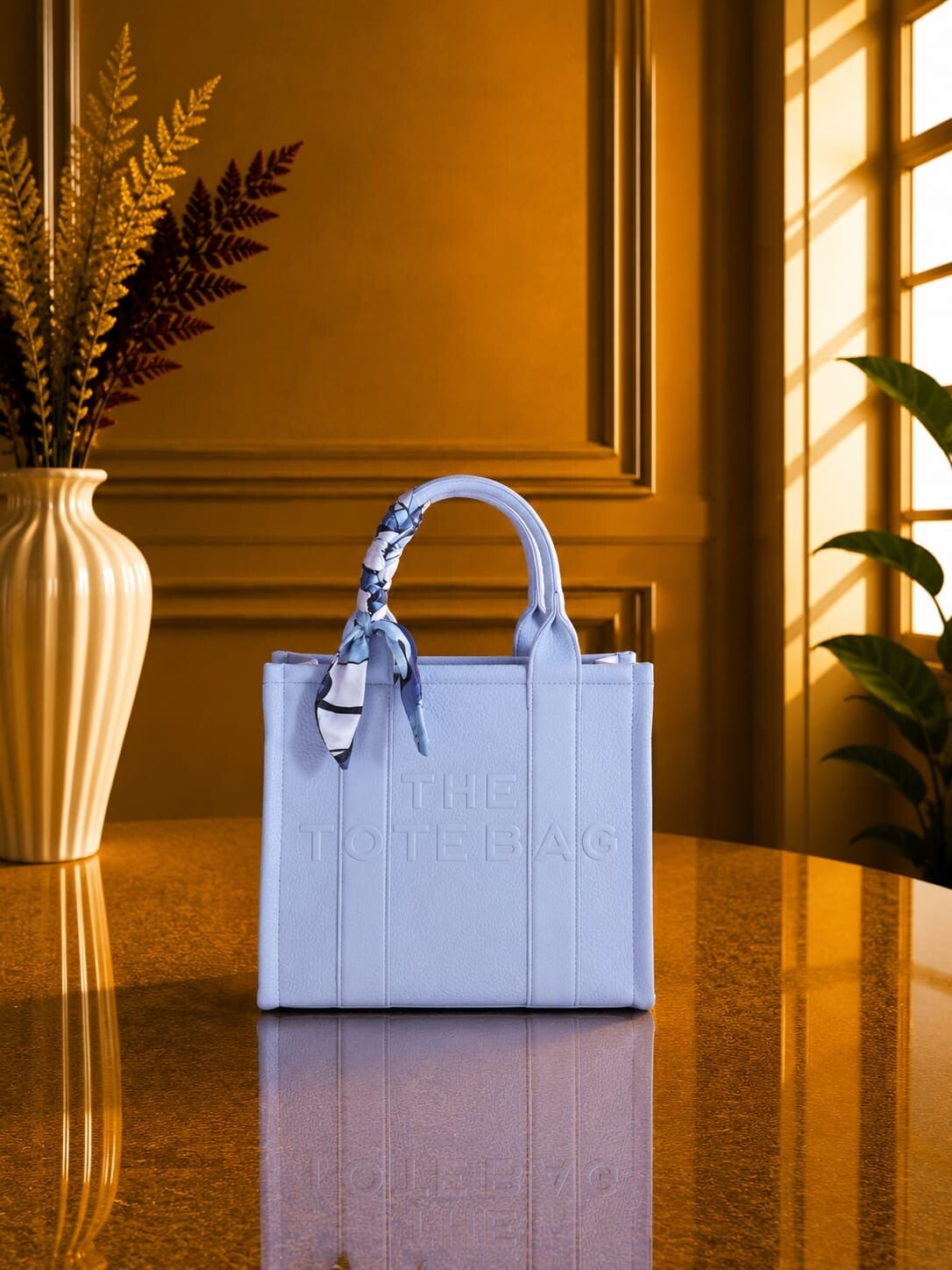 Tote bag middel blauw