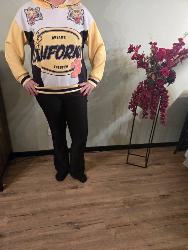 California hoodie geel