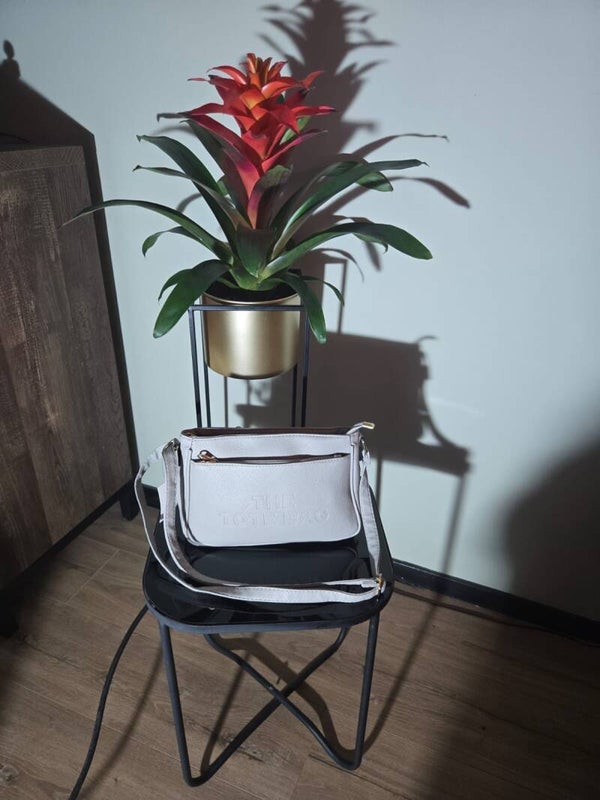 Tote bag 3 ritsen grijs