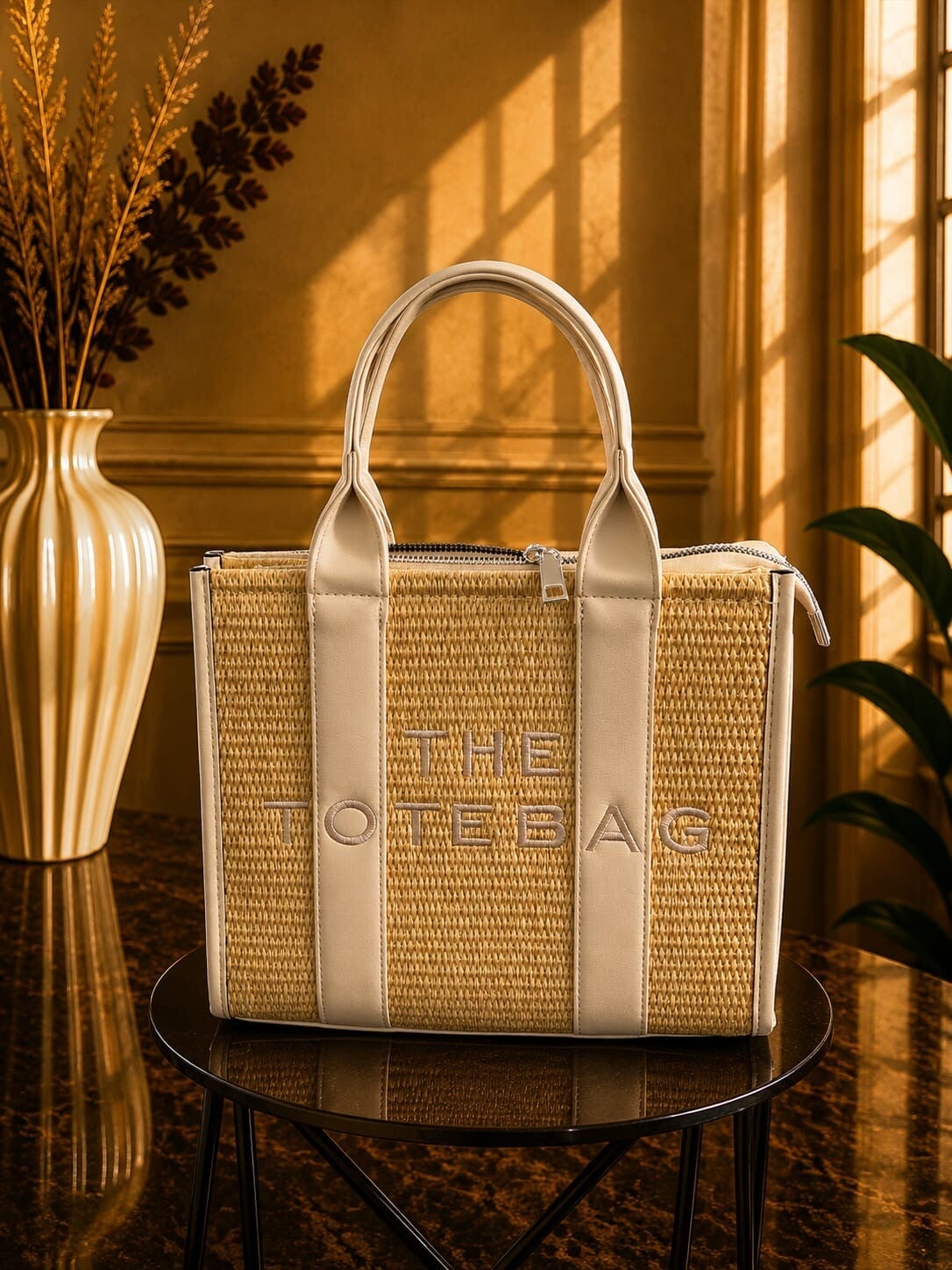 Tote bag groot Ibiza wit